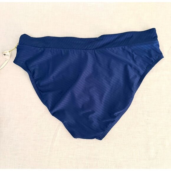 Mynah Womens Textured High Waist Bikini Swimsuit Bottom Size XXL Medium Coverage - Picture 4 of 9
